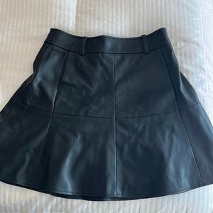 Pleated leather Patrizia Pepe skirt